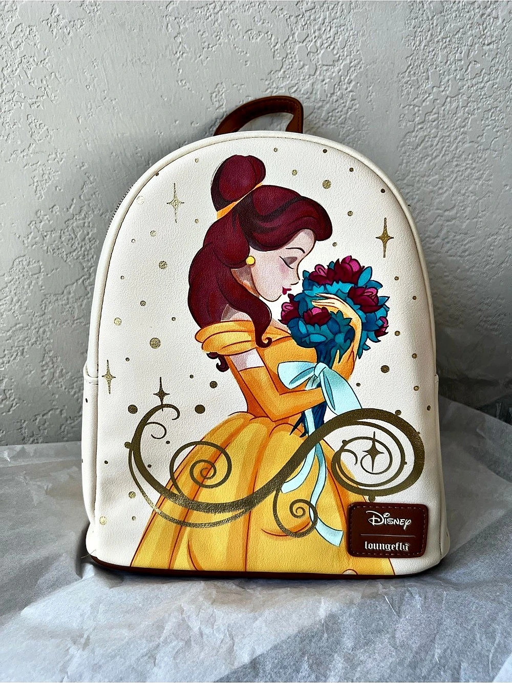 Loungefly Disney Beauty And The Beast Belle Bouquet Mini Backpack - NWT